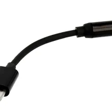 USB -Type C - 3.5 mm Jack adapter fekete