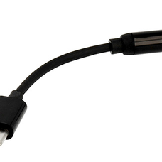 USB -Type C - 3.5 mm Jack adapter fekete