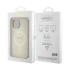 iPhone 15 Guess PU Saffiano MagSafe tok bézs (GUHMP15SSPSAHMCB) - 1. kép