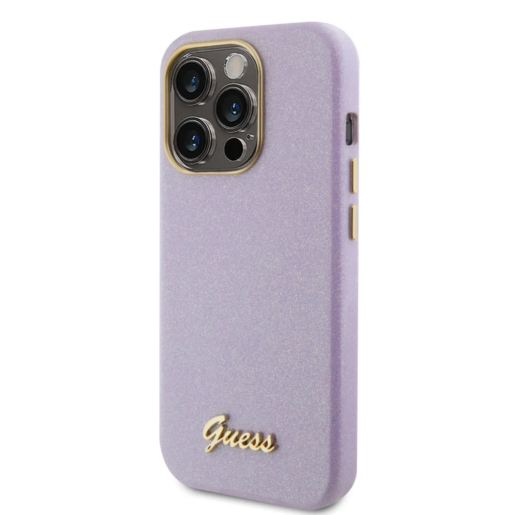 iPhone 15 Pro Max Guess PU Glitter Full Wrapped tok lila (GUHCP15XPGMCSL) - 7