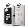 iPhone 11 Karl Lagerfeld KLHCN613DRKCNK 3D Rubber Karl and Choupette tok fekete - 1. kép