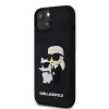 iPhone 11 Karl Lagerfeld KLHCN613DRKCNK 3D Rubber Karl and Choupette tok fekete - 2. kép