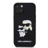 iPhone 11 Karl Lagerfeld KLHCN613DRKCNK 3D Rubber Karl and Choupette tok fekete - 4. kép