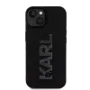 iPhone 15 Karl Lagerfeld KLHCP15S3DMBKCK 3D Rubber Glitter Logo tok fekete - 4. kép