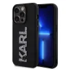 iPhone 15 Pro Karl Lagerfeld KLHCP15L3DMBKCK 3D Rubber Glitter Logo tok fekete - 3. kép