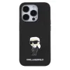 iPhone 15 Pro Max Karl Lagerfeld KLHCP15XGKNPSK Fixed Glitter Metal Ikonik tok fekete - 1. kép