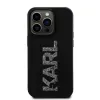 iPhone 15 Pro Max Karl Lagerfeld KLHCP15X3DMBKCK 3D Rubber Glitter Logo tok fekete - 0. kép