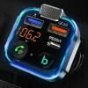 Bluetooth FM Transmiter P5 5.0 2x USB + 1x PD USB-C fekete - 3. kép