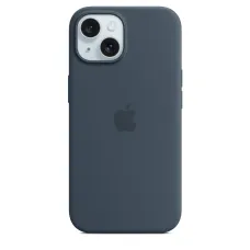 iPhone 15 szilikontok viharkék (MT0N3ZM/A) Apple gyári MagSafe-rögzítésű