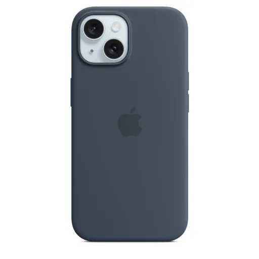 iPhone 15 szilikontok viharkék (MT0N3ZM/A) Apple gyári MagSafe-rögzítésű iPhone 15 szilikontok viharkék (MT0N3ZM/A) Apple gyári MagSafe-rögzítésű