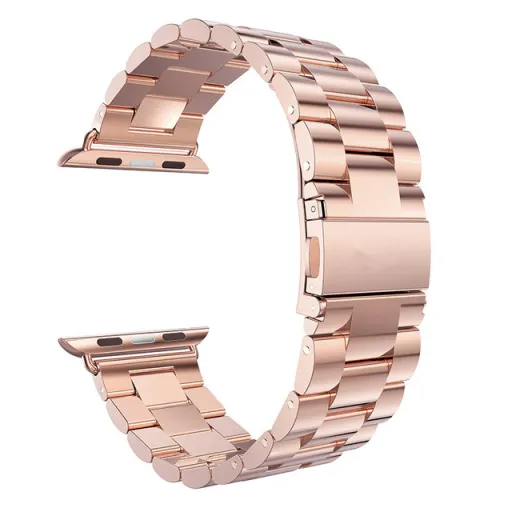 Apple Watch 4/5/6/7/8/9/SE (38/40/41mm) TRPH fém óraszíj rózsaszín