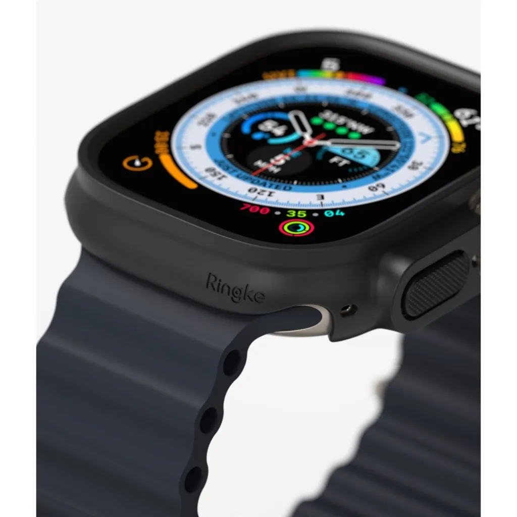 Apple Watch Ultra 1/2/3 49 mm Ringke Slim tok 2x átlátszó/fekete - 11
