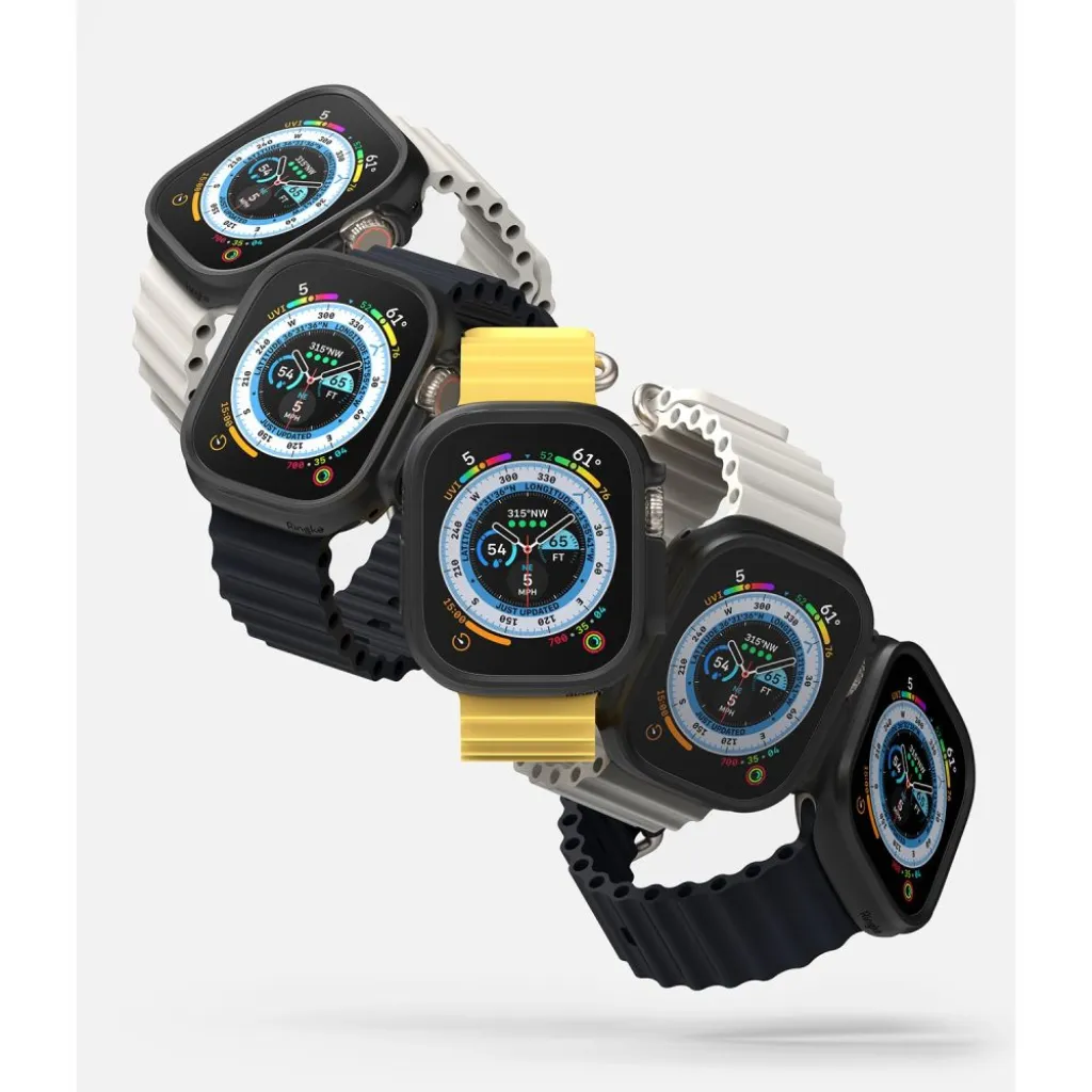 Apple Watch Ultra 1/2/3 49 mm Ringke Slim tok 2x átlátszó/fekete - 10