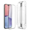 iPhone 15 Spigen Kijelzővédő Fólia FC ''EZ FIT'' kerettel 2 db fekete (AGL06904) - 2. kép