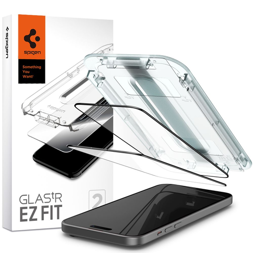 iPhone 15 Plus Spigen Kijelzővédő Fólia FC ''EZ FIT'' kerettel 2 db fekete (AGL06884) iPhone 15 Plus Spigen Kijelzővédő Fólia FC ''EZ FIT'' kerettel 2 db fekete (AGL06884)