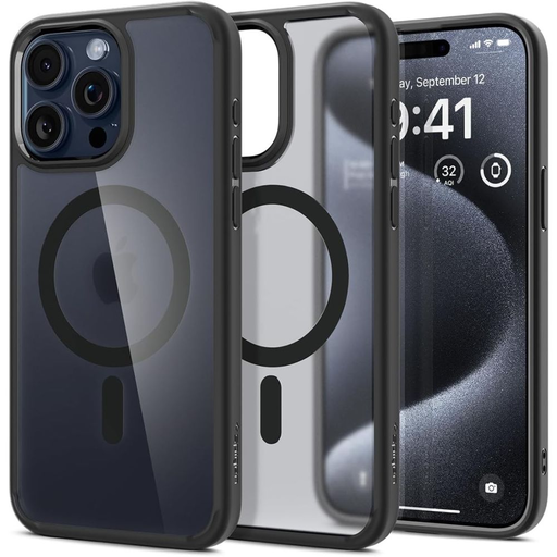 iPhone 15 Pro Spigen Ultra Hybrid MagSafe tok frost black (ACS06720) iPhone 15 Pro Spigen Ultra Hybrid MagSafe tok frost black (ACS06720)