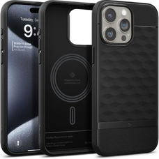 iPhone 15 Pro Caseology Parallax Mag Magsafe kompatibilis tok matt fekete