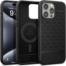 iPhone 15 Pro Max Caseology Parallax Mag Magsafe kompatibilis tok matt fekete