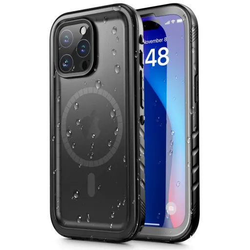 iPhone 15 Pro Max Tech-Protect Shellbox IP68 vízálló MagSafe telefontok fekete iPhone 15 Pro Max Tech-Protect Shellbox IP68 vízálló MagSafe telefontok fekete