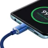 Baseus Crystal Shine gyors töltős adat kábel USB Type C - USB Type C 100W 1.2m kék - 2. kép