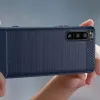 Sony Xperia 5 IV Carbon szénszál mintájú TPU tok fekete - 0. kép