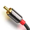 Ugreen 3.5mm mini jack - 2RCA audio kábel 1,5m fekete (AV116) - 1. kép