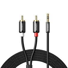 Ugreen 3.5mm mini jack - 2RCA audio kábel 1,5m fekete (AV116)