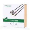 Ugreen 3.5mm mini jack - 2RCA audio kábel 1,5m fekete (AV116) - 3. kép