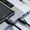 Wozinsky WUCCC2 USB C - USB C kábel kijelzővel PD 100W 2m fekete - 0. kép