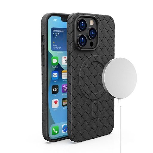 iPhone 13 Pro Max MagSafe Woven tok fekete iPhone 13 Pro Max MagSafe Woven tok fekete