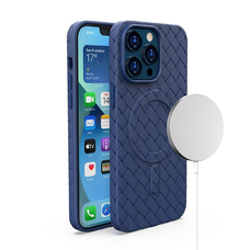 iPhone 15 Pro MagSafe Woven tok sötétkék