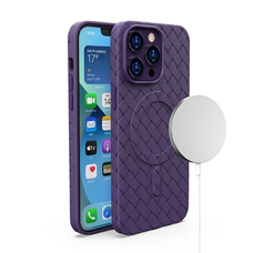 iPhone 15 Pro MagSafe Woven tok lila