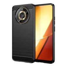 Realme 11 Carbon puzdro z TPU s uhlíkovým vláknom čierne Realme 11 Carbon puzdro z TPU s uhlíkovým vláknom čierne