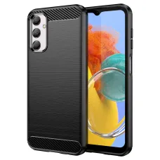 Samsung Galaxy M14 Carbon szénszál mintájú TPU tok fekete