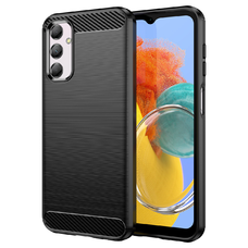 Samsung Galaxy M54 Carbon szénszál mintájú TPU tok fekete