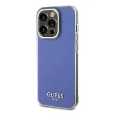 iPhone 15 Pro Guess IML Disco Mirror Classic Logo tok lila