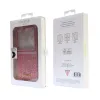 Samsung Galaxy Z Flip 5 Guess PC/TPU Glitter Flakes Metal Logo tok rózsaszín (GUHCZF5HGGSHP) - 3. kép