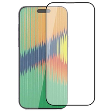 iPhone 15 Plus 5D Full Glue kijelzővédő üvegfólia fekete
