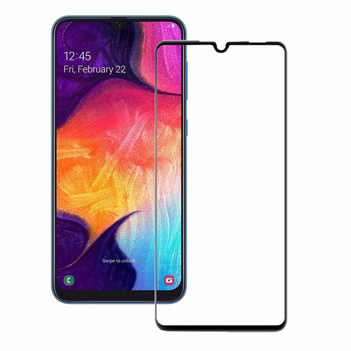 Samsung Galaxy A50/M21/A30S 5D Full Glue kijelzővédő üvegfólia fekete Samsung Galaxy A50/M21/A30S 5D Full Glue kijelzővédő üvegfólia fekete