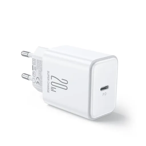 Joyroom hálózati töltő adapter JR-TCF06 USB C 20W PD fehér