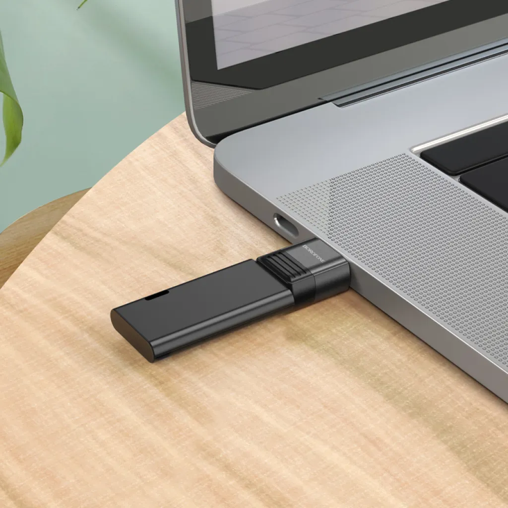 Borofone BV18 USB - Type C adapter fekete - 5