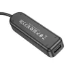 Borofone Erudite DH5 4 az 1-ben adapter USB - 4xUSB 2.0 1.2m fekete - 3. kép