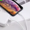 Borofone BX22 Bloom USB - Lightning kábel 2,4A 1m fehér - 0. kép
