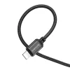 Borofone Sharp BX87 USB - Lightning kábel 2,4A 1m fekete - 4. kép