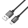 Borofone Sharp BX87 USB - micro USB kábel 2,4A 1m fekete - 0. kép