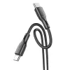 Borofone Method BX99 Type C - Type C kábel 60W 3A 1m fekete - 0. kép