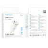 Borofone BZ22 autós töltő USB + Type C QC 3.0 PD 30W fehér - 2. kép