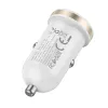 Borofone BZ22 autós töltő USB + Type C QC 3.0 PD 30W fehér - 3. kép