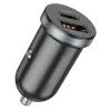Borofone BZ22 autós töltő USB + Type C QC 3.0 PD 30W fekete - 0. kép