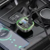 Borofone BC48 Broad FM Transmitter Bluetooth, MP3 2xUSB + Type C QC 3.0 18W fekete - 1. kép